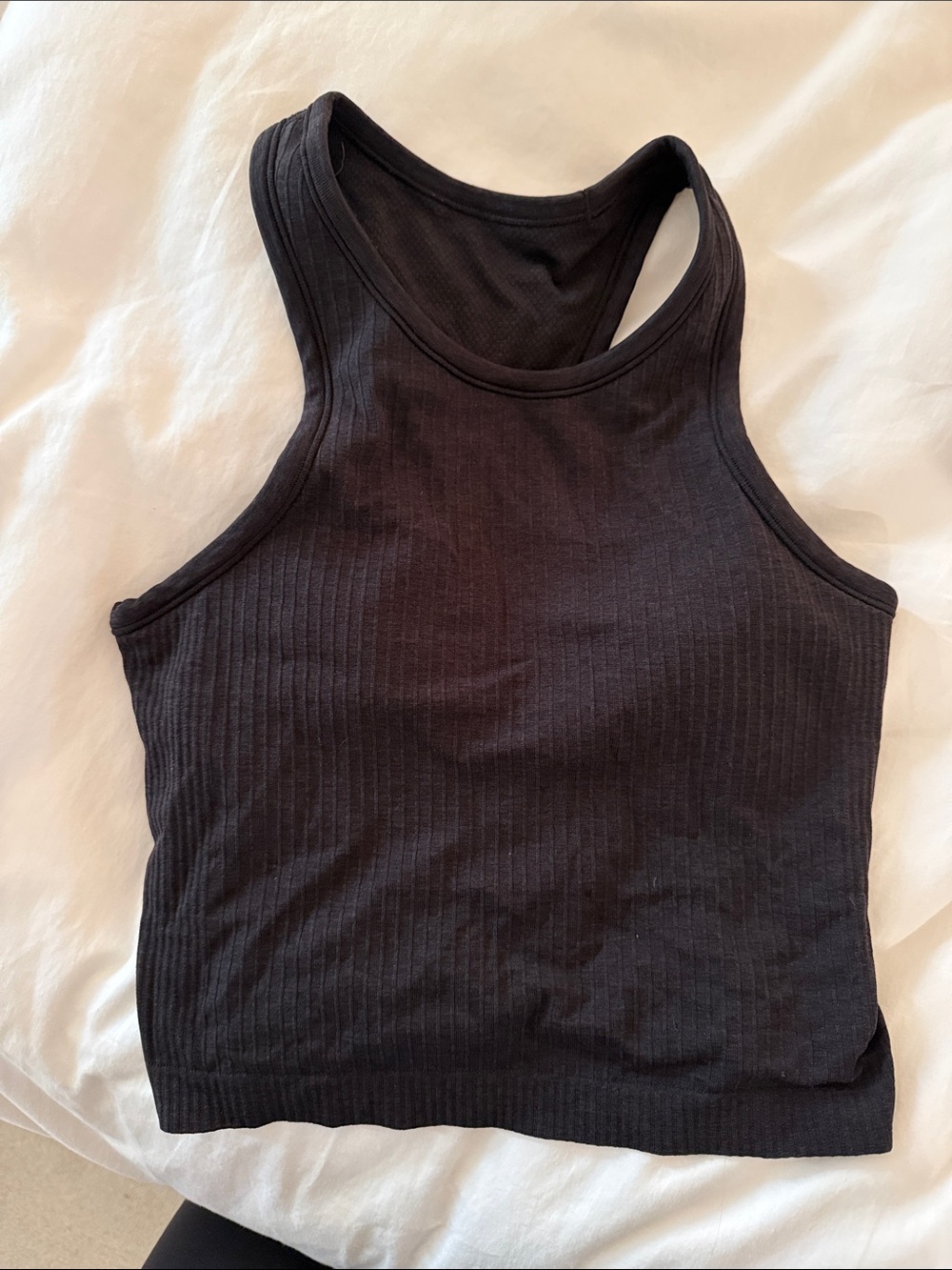 Lululemon Ebb to Street Ribbed Racerback Cropped Tank Top